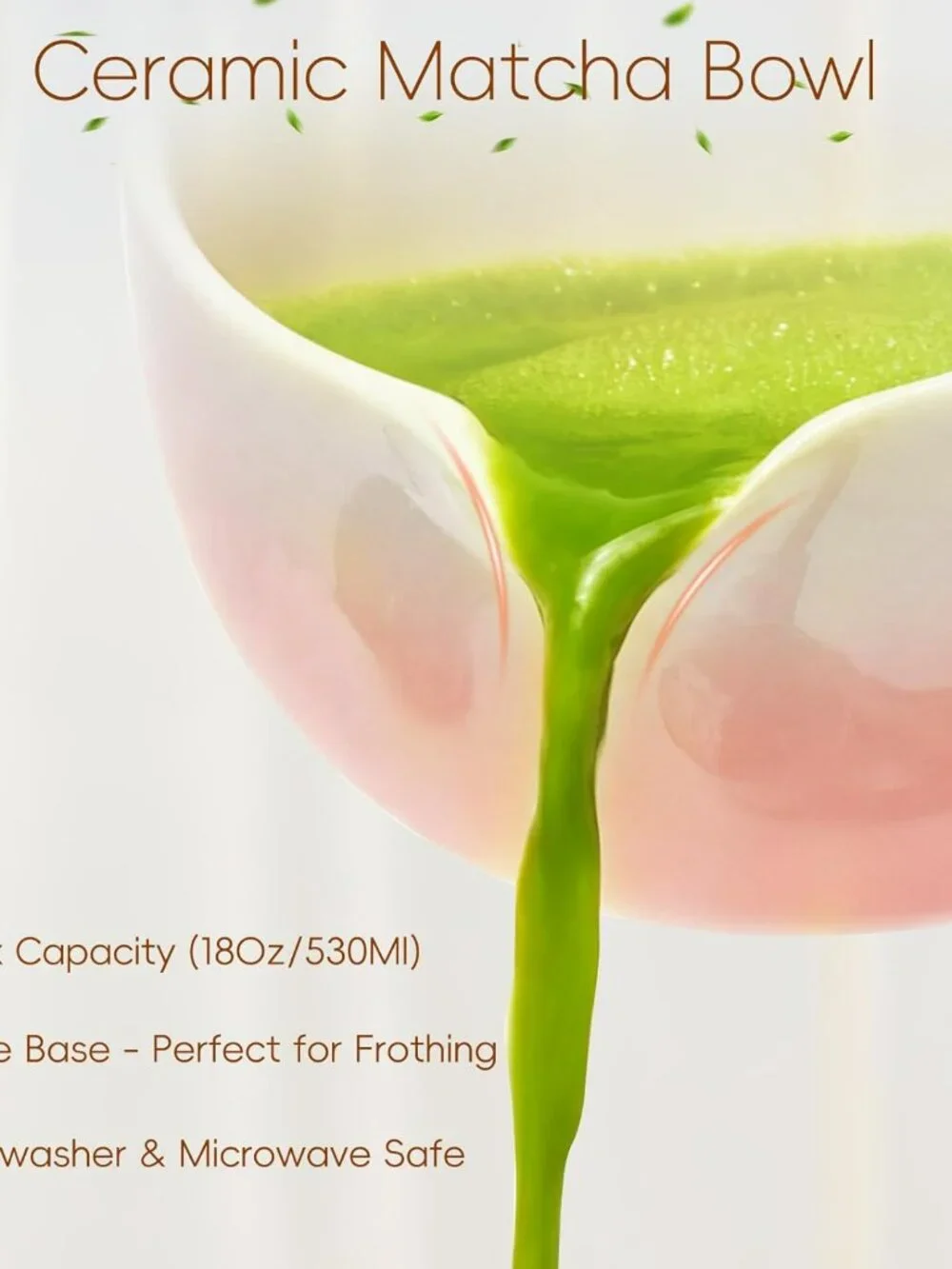 NEW 6 PCS Ceramic Matcha Set Includes Bowl & Holder, Bamboo Whisk (Chasen)
